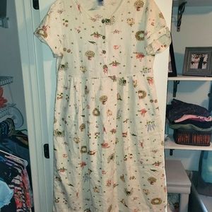 Gorgeous Vintage Cottagecore Gardening Dress WITH POCKETS!